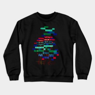 Owl Glitch Crewneck Sweatshirt